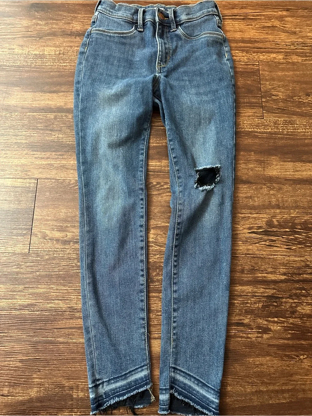 OLD NAVY 14 Ballerina Built in tough stretch blue jean jeggings